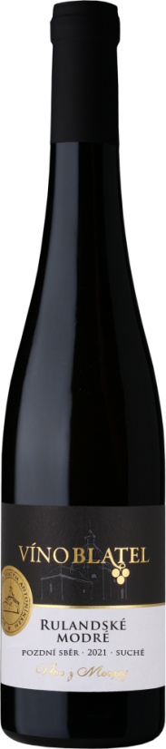 Víno Blatel, Rulandské modré 2021, pozdní sběr