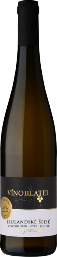 Víno Blatel, Rulandské šedé 2023, Pozdní sběr