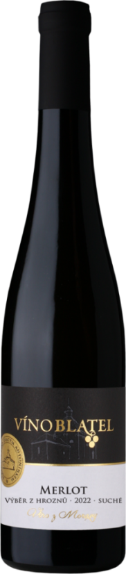 Víno Blatel, Merlot 2022, Výběr z hroznů Víno Blatel, Merlot 2022, Výběr z hroznů