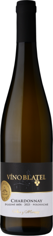 Víno Blatel, Chardonnay 2023, Pozdní sběr